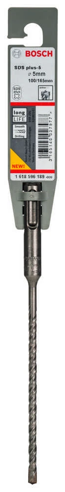 Grąžtas Bosch, betonui/mūrui, sds plus ,te-c,, 5 mm x 16.5 cm