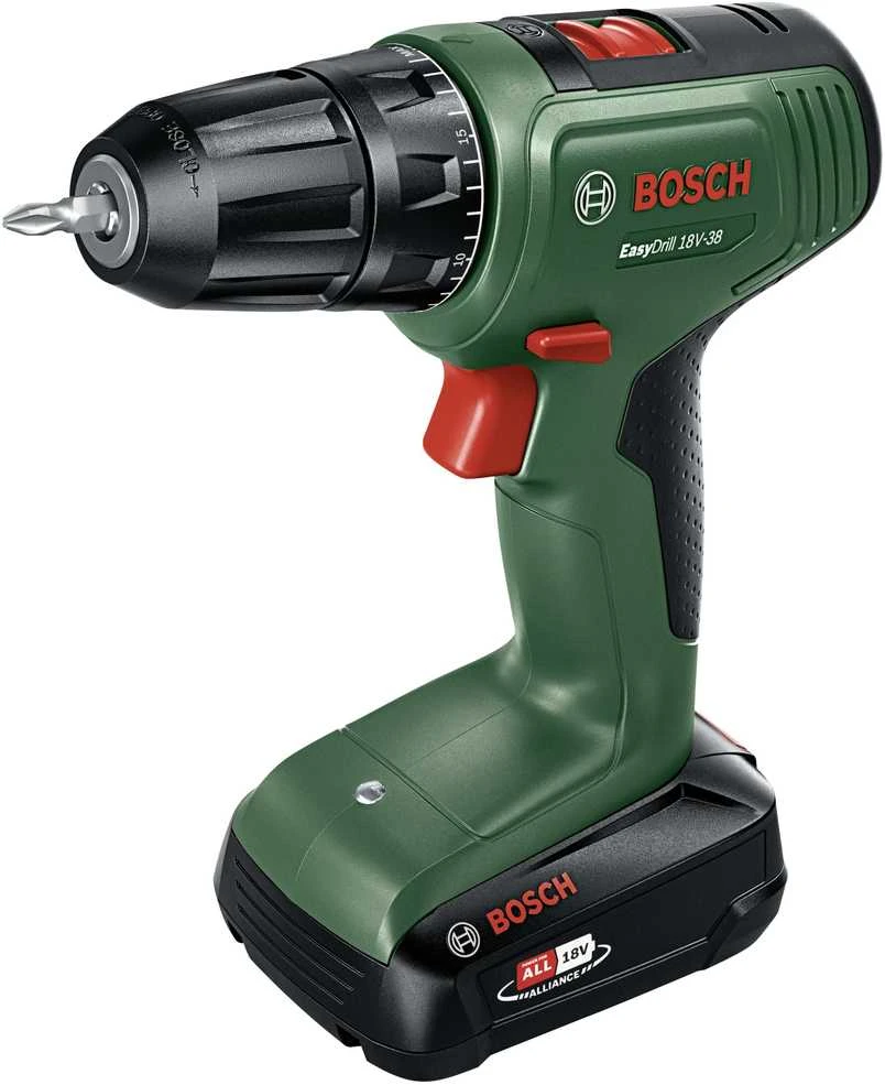 Suktuvas-gręžtuvas Bosch EasyDrill 18V-38; 18 V; 1x2,0 Ah akum.