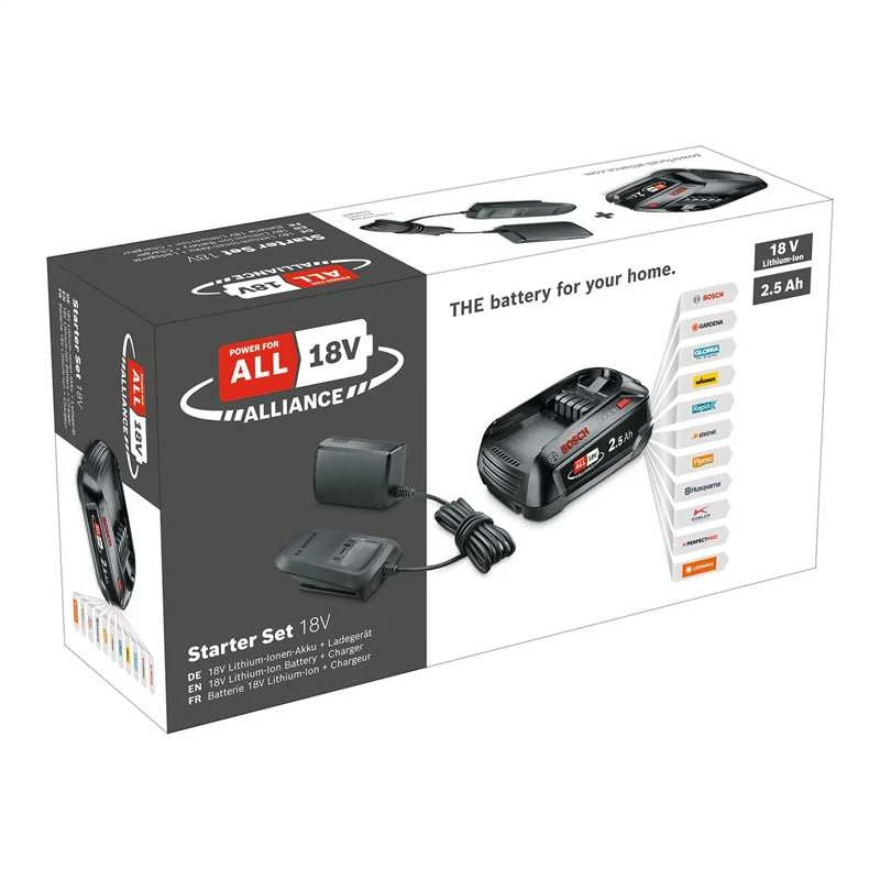 Bosch akumuliatoriaus ir kroviklio rinkinys 18V Alliance; 18 V; 1x2,5 Ah