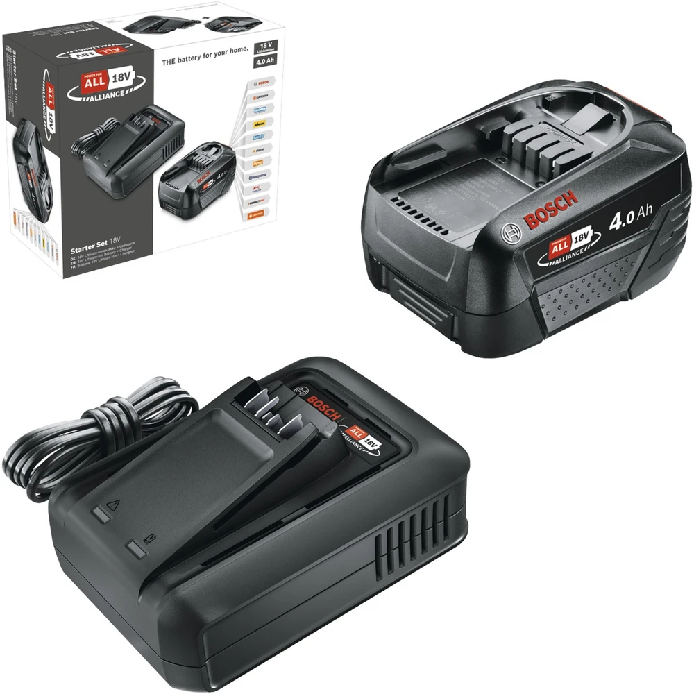 Bosch akumuliatoriaus ir kroviklio rinkinys 18V 1x4Ah , AL18V-44