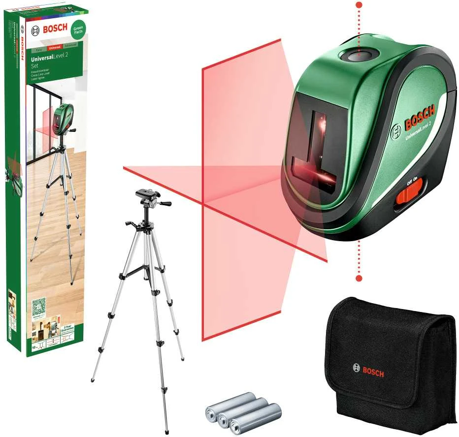 Kryžminis lazerinis nivelyras Bosch Universal Level 2