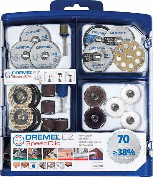 Dremel 70 dalių EZ SpeedClic priedų rinkinys