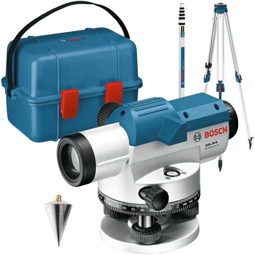 Bosch Optinis nivelyras kompl. GOL 26 D (BT160, GR500, Case)