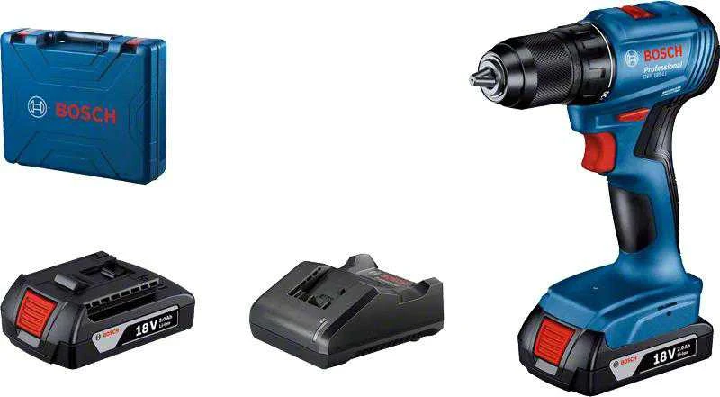 Bosch GSR 185-LI suktuvo pilnas komplektas