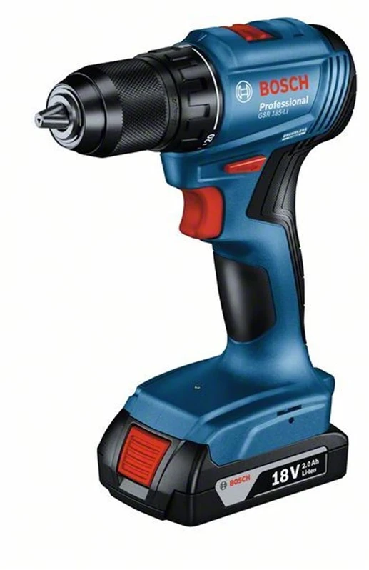Bosch GSR 185-LI suktuvas su 18V akumuliatoriumi