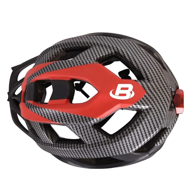 Dviratininkų šalmas Bottari 94004RB, juodas/raudonas, L/XL