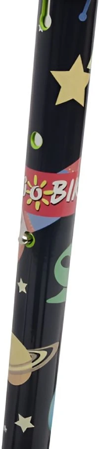 Bimbo Bike Vaikiškas paspirtukas 12" su reguliuojamu T-BAR "COSMOS", žalias raudonas