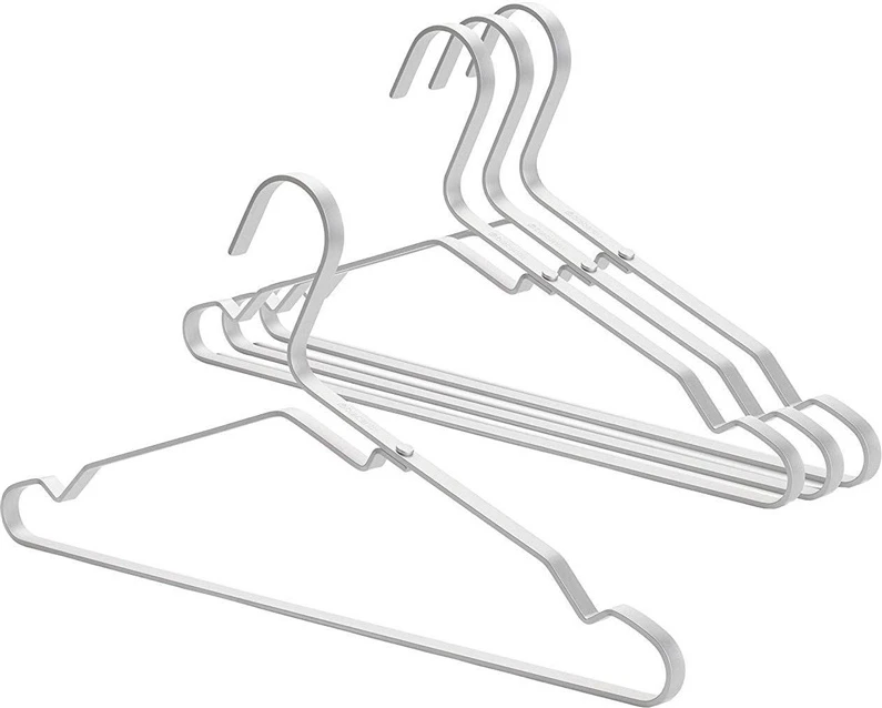 Drabužių pakabos Brabantia 118661, sidabro spalvos, 4 vnt.