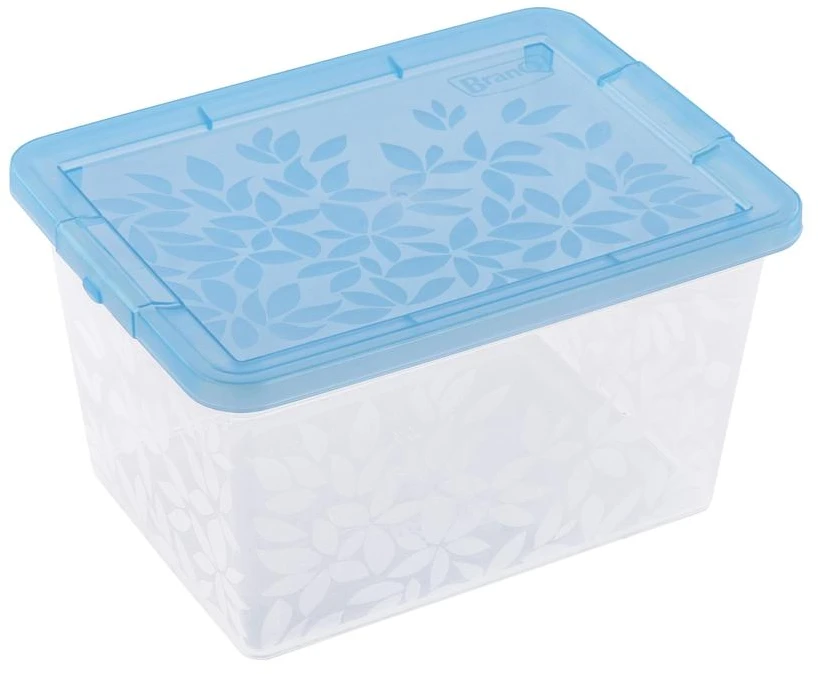 BRANQ 2L plastikinė dėžė su dangčiu JASMINE, žalia