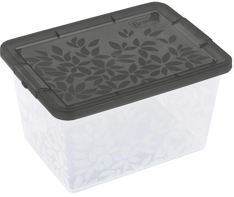 BRANQ 2L plastikinė dėžė su dangčiu JASMINE, žalia