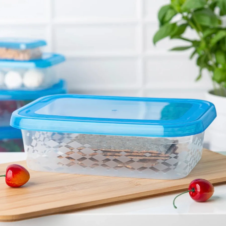 Branq Rectangular food container mėlynas box 15,7x22,5 cm 1,5 L