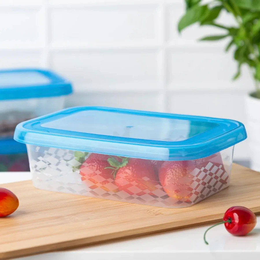 Branq Rectangular food container mėlynas box 13,6x19,5 cm 1 L