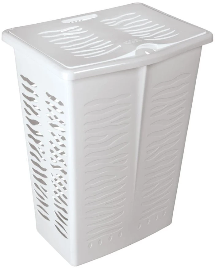 Skalbinių krepšys Zebra 42L Baltas