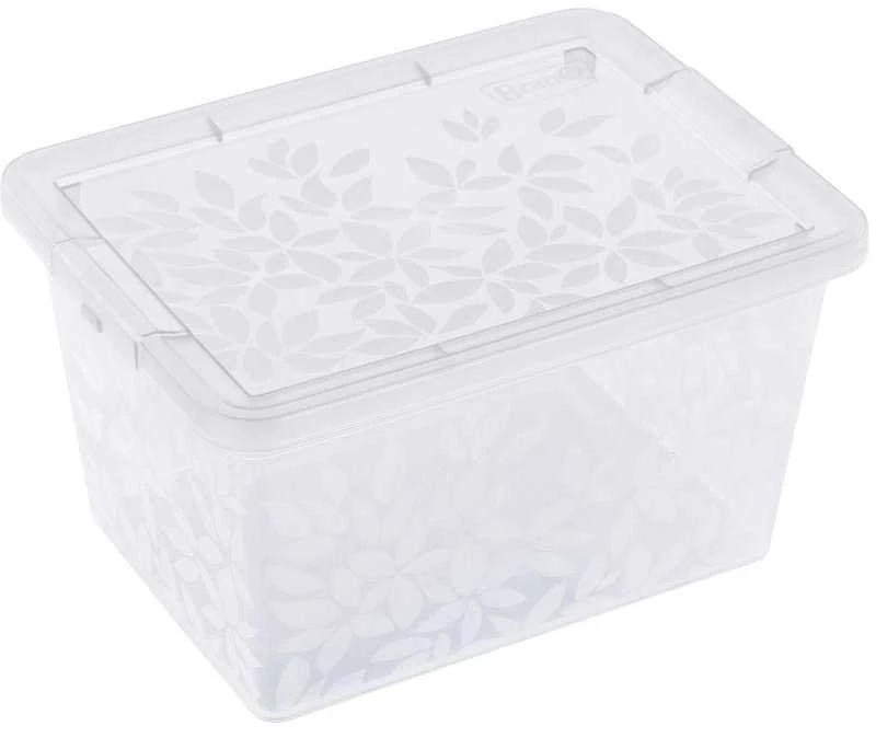 BRANQ 2L plastikinė dėžė su dangčiu JASMINE, žalia