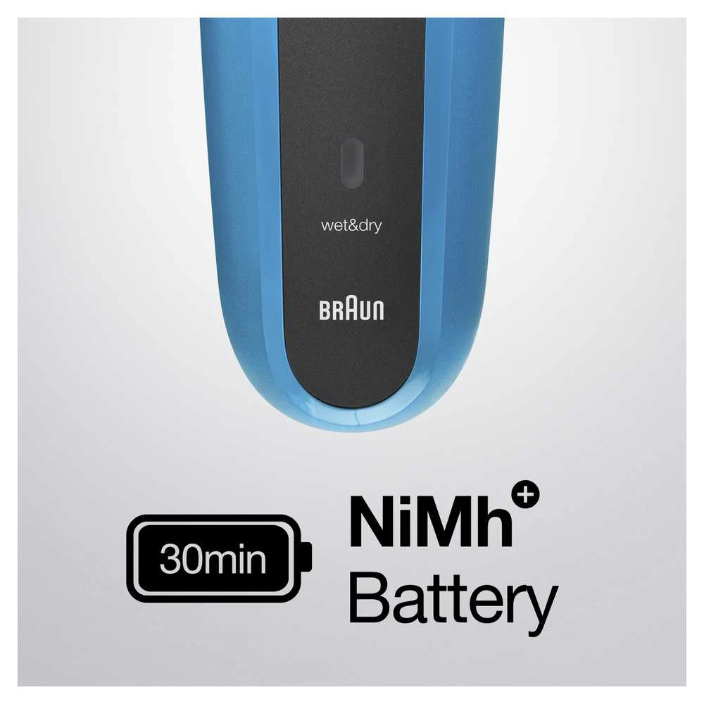 Barzdaskutė Braun 310BT WD, ni-mh, mėlyna sp./juoda sp.