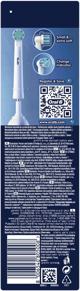 Braun Dantų šepetėlio galvutės Oral-B EB10S Spiderman, 2 vnt.