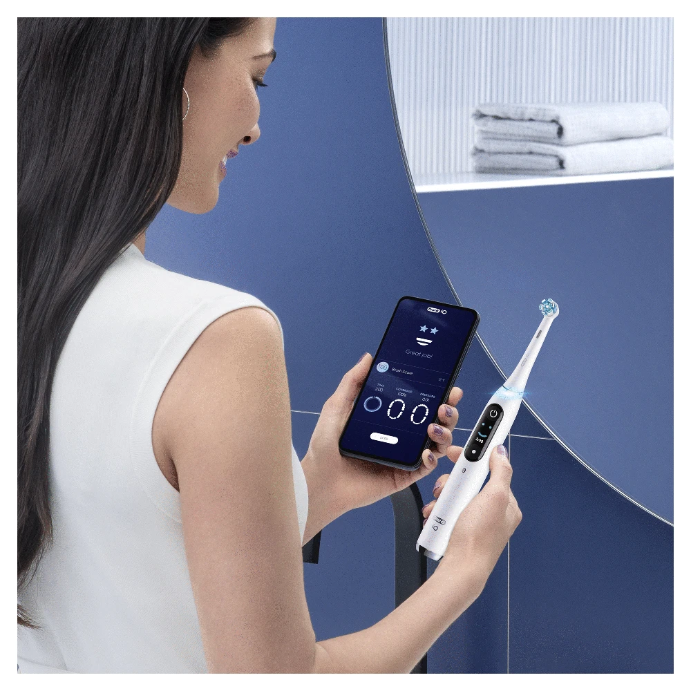 ORAL-B iO Series 9N Elektrinis dantų šepetėlis, baltos spalvos