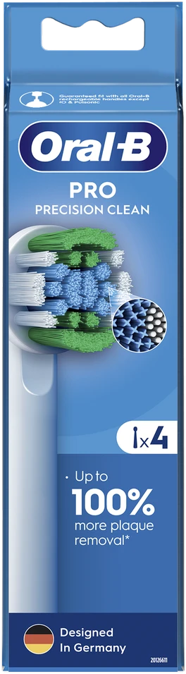 Braun Oral-B EB20-4 Precision Clean Pro dantų šepetėlio galvutės, 4 Vnt.