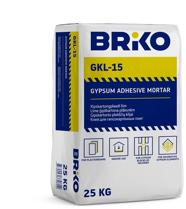Briko Gipso klijai GKL-15 25 kg (48)