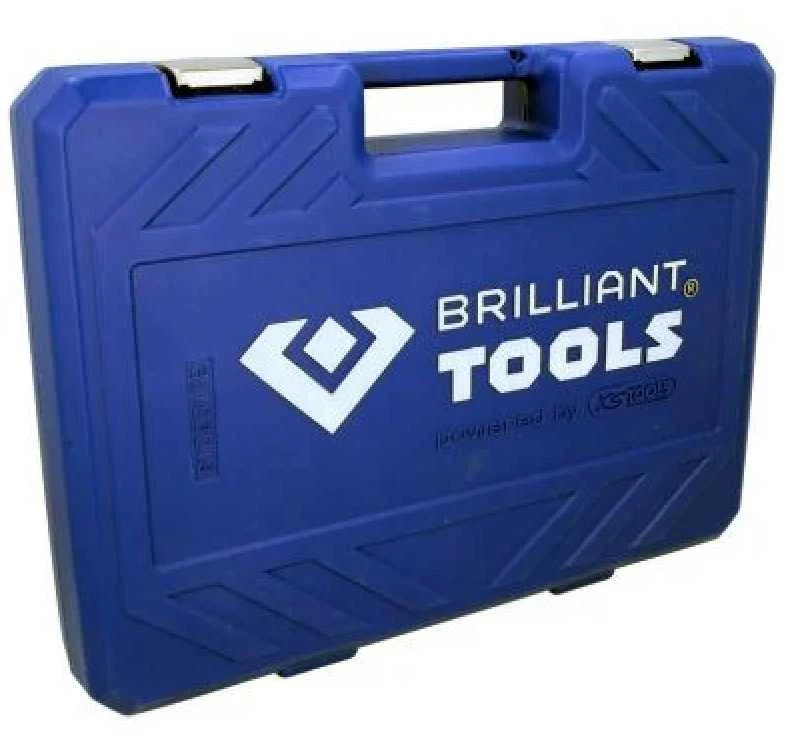 KS Tools Galvučių komplektas BRILLIANT TOOLS, 172 vnt., 1/4", 3/8", 1/2"