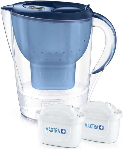 BRITA vandens filtravimo ąsotis Marella, mėlynas 1040565 – 3,5L +2vnt. Maxtra+