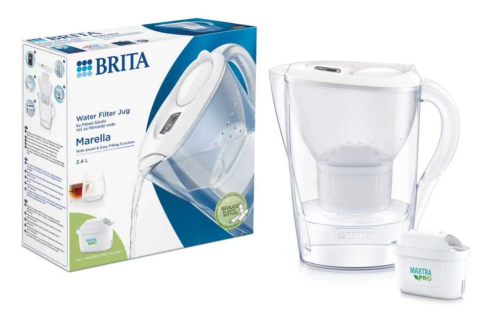 Vandens filtravimo indas Brita MARELLA. 2.4 l. balta