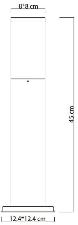Domoletti POST LIGHT CORTE DH3430-450 E27 45CM