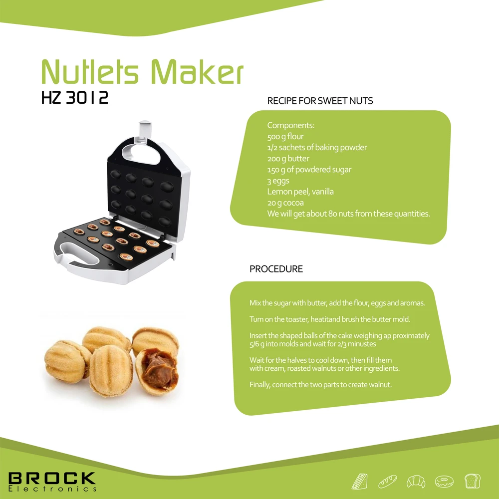 Sumuštinių keptuvas Elektrinė keptuvė Brock HZ 3012