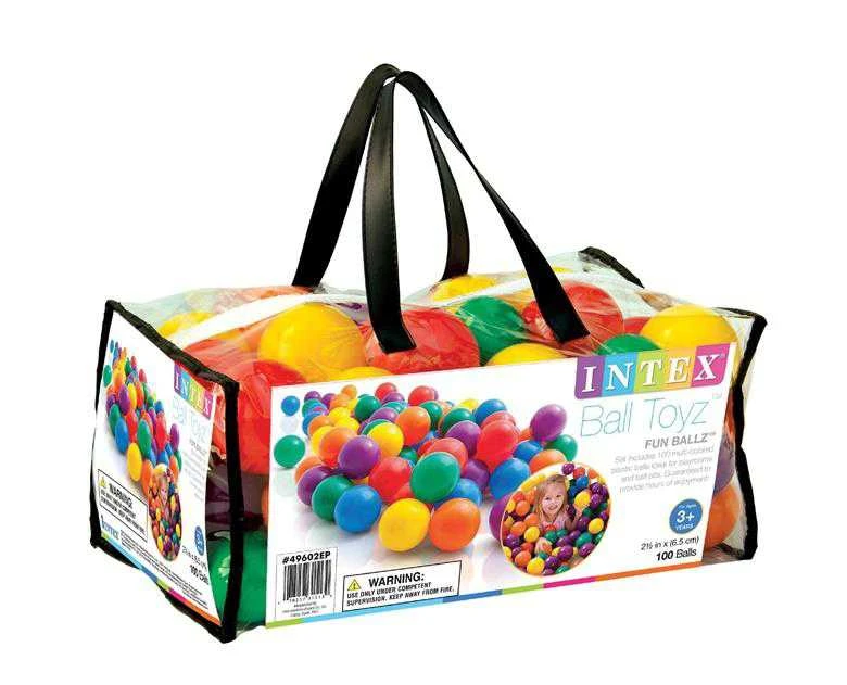 Intex Small Fun Balls, nešiojimo krepšys 100 vnt