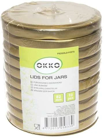 Dangtis stiklainiui Okko, auksinis, 82 mm