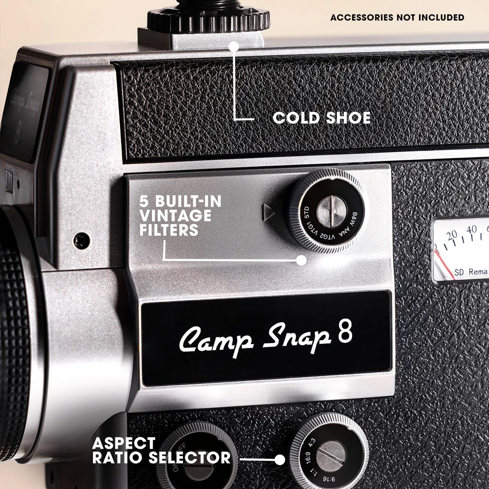 Camp Snap CS-VC8-BK-WW Digital Super-8 Video Camera