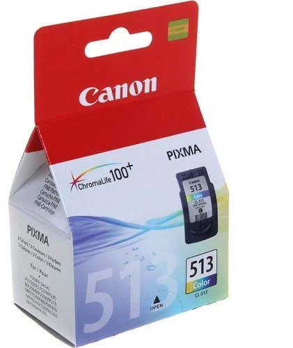 Trispalvis Canon CL-513 | Rašalo kasetė | Žydra, purpurinė, geltona