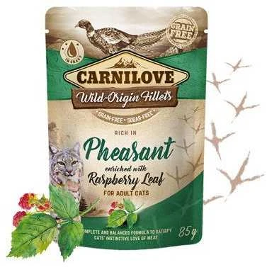 Carni Love Carnilove konservai katėms maiš. fazanas Raspberry Leaves 85g