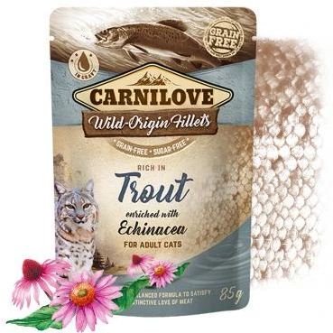 Carni Love Carnilove konservai katėms maiš. upėtakis Echinacea 85g