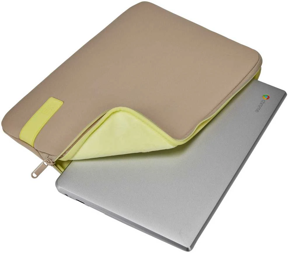 Case Logic 4699 Reflect Nešiojamas kompiuteris dėklas 15,6 REFPC-116 Plaza Taupe/Sun-Lime