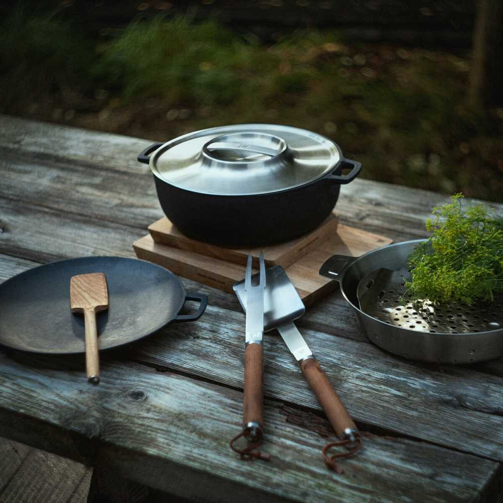 Fiskars Norden Grilis plieno garų puodas 30cm