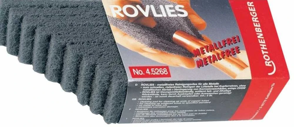 Tekstilinės šveitimo kempinės 130*60mm ROTHENBERGER ROVLIES