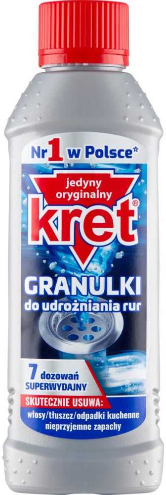 Kanalizacijos vamzdžių valymo priemonė KRET, granulės, 280g