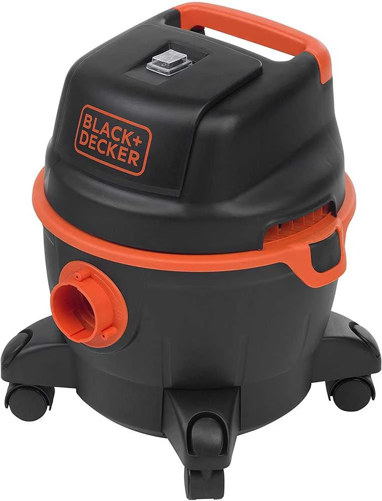 Black & Decker Juodas & Decker Dulkių siurblys WET/DRY BXVC15PE Su maišeliu, Galia 1200 W, Dulkių talpa 15 L, Juodas/Oranžinis