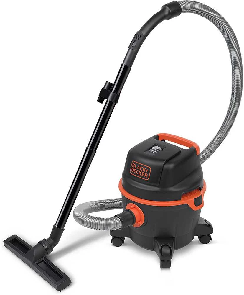 Black & Decker Juodas & Decker Dulkių siurblys WET/DRY BXVC15PE Su maišeliu, Galia 1200 W, Dulkių talpa 15 L, Juodas/Oranžinis