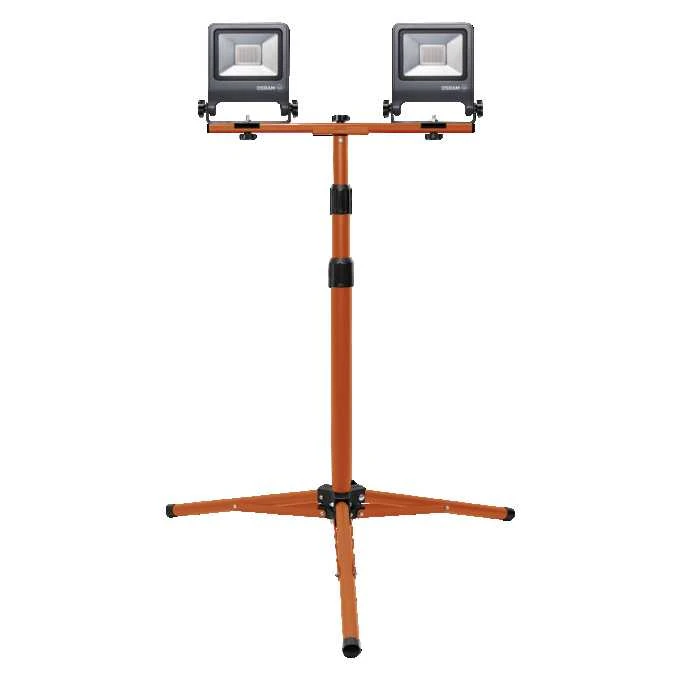 Statybinis prožektorius su stovu, pastatomas Osram, 60 W, 6000 lm, 4000 °K, IP65, pilka sp.