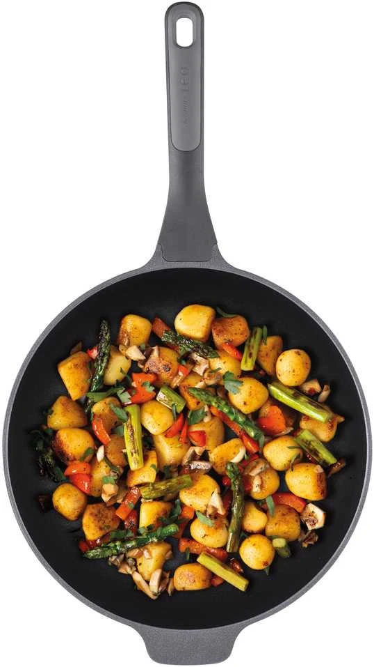 BergHOFF 30 cm wok keptuvė - Stone+ serija, lietas aliuminis su CeraGreen danga ir minkšta rankena