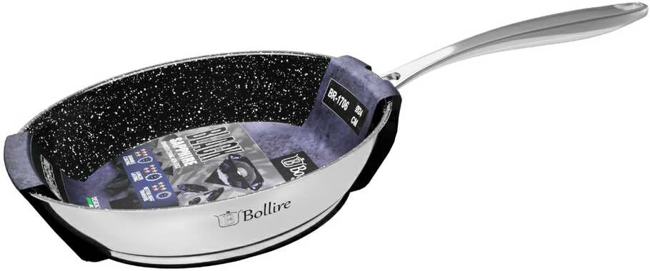 Keptuvė Bollire Juodas Sapphire BR-1706, 24 cm