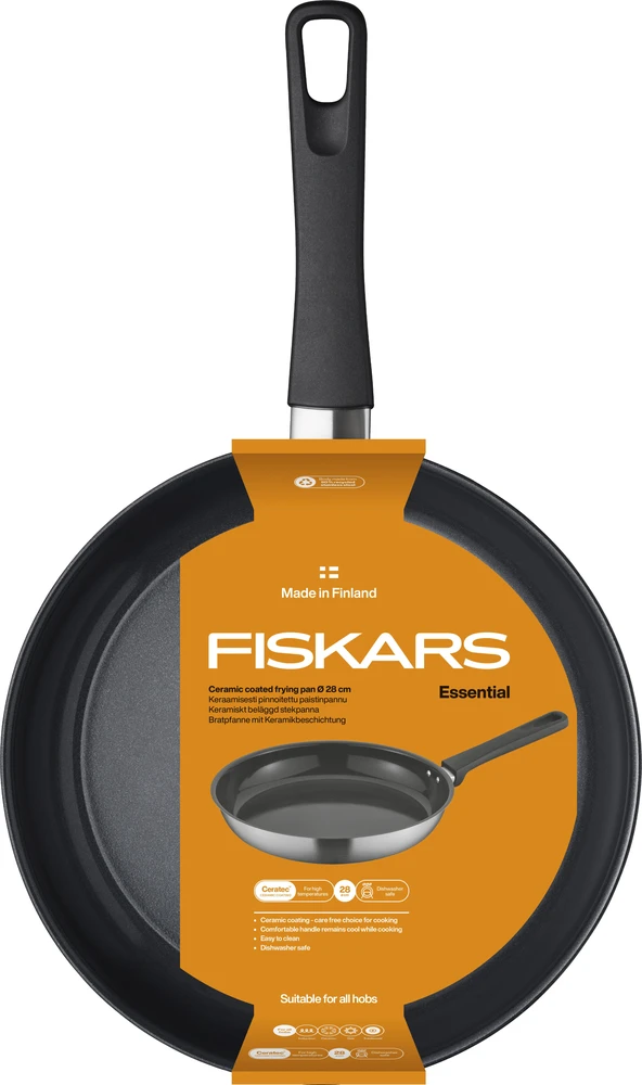 Keptuvė Fiskars, 28 cm, nerūdijantysis plienas