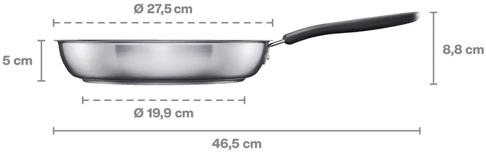 Cepšanas panna Fiskars Functional Form 1072311, 26 cm, nerūsējošais tērauds