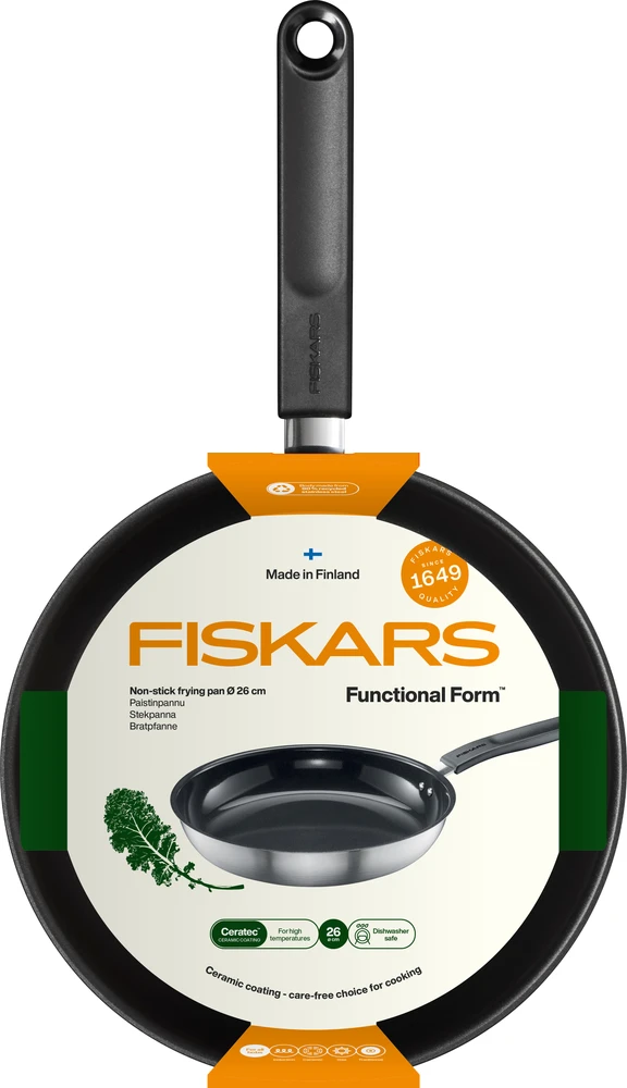 Cepšanas panna Fiskars Functional Form 1072311, 26 cm, nerūsējošais tērauds