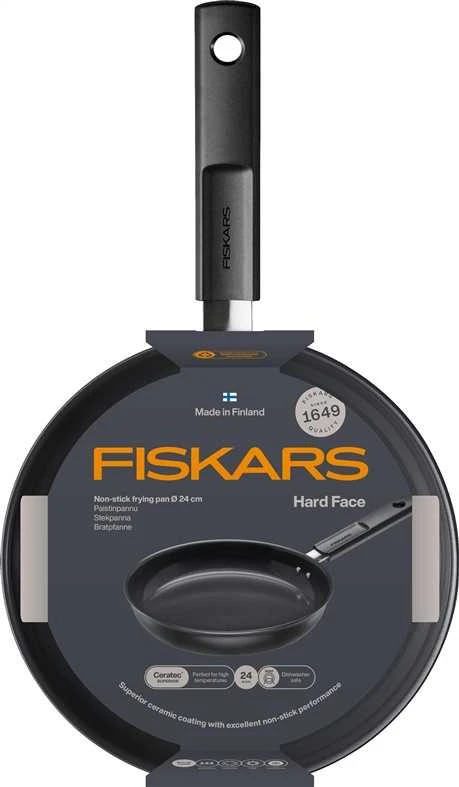 Keptuvė Fiskars Hard face 1075458, 24 cm, aliuminis