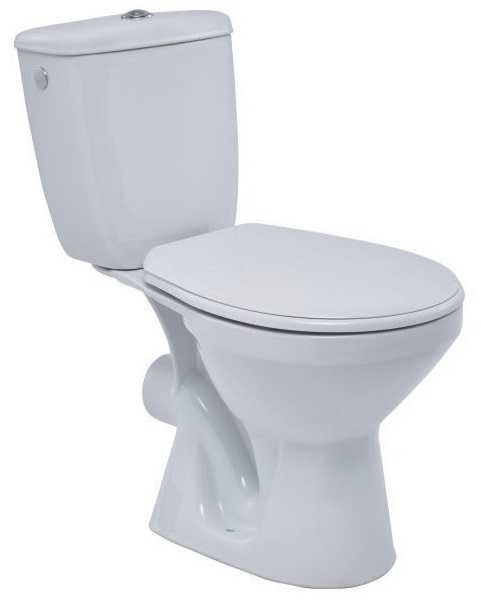 Kompaktiškas WC komplektas Cersanit Mito Pilkas 68,5 cm baltas (5907720680084)