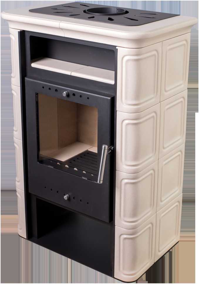 Fireplace NORDFLAM VERA CAPPUCCINOclr tiles. 6 kW