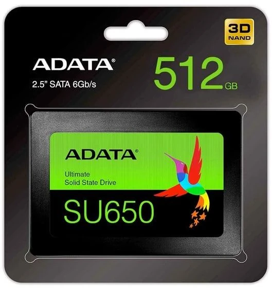 Kietasis diskas ,SSD, Adata Ultimate SU650. 2.5". 512 GB